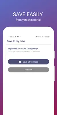 Yoteshin Drive - Cloud File Manager & Downloader android App screenshot 0